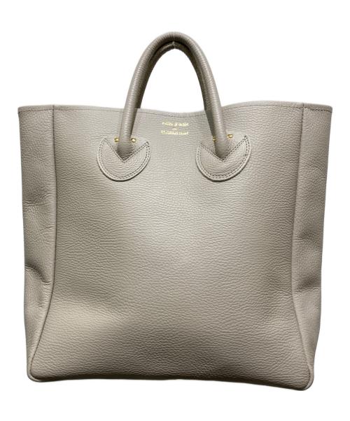 YOUNG & OLSEN The DRYGOODS STORE（ヤングアンドオルセン ザ ドライグッズストア）YOUNG & OLSEN The DRYGOODS STORE (ヤングアンドオルセン ザ ドライグッズストア) レザーハンドトートバッグ ベージュの古着・服飾アイテム