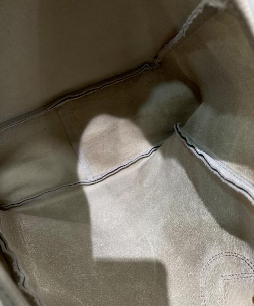 YOUNG & OLSEN The DRYGOODS STORE（ヤングアンドオルセン ザ ドライグッズストア）YOUNG & OLSEN The DRYGOODS STORE (ヤングアンドオルセン ザ ドライグッズストア) レザーハンドトートバッグ ベージュの古着・服飾アイテム