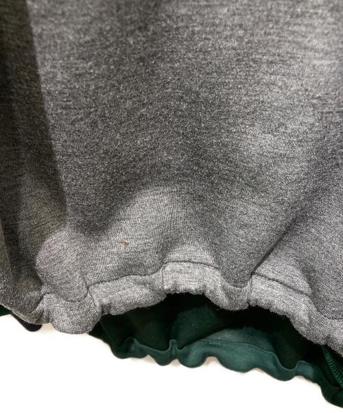 OMMO（オーエムエムオー）OMMO (オーエムエムオー) IRREGULAR TUCK TOP ネイビー×グレー サイズ:Fの古着・服飾アイテム