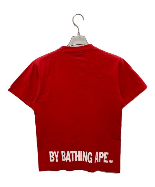 BAPE BY A BATHING APE（ベイプバイアベイシングエイプ）BAPE BY A BATHING APE (ベイプバイアベイシングエイプ) プリントTシャツ レッド サイズ:Ｍの古着・服飾アイテム