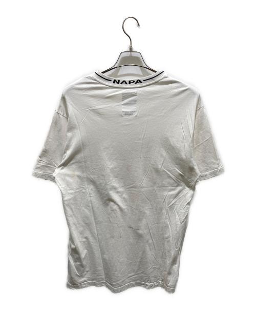 NAPAPIJRI（ナパピリ）NAPAPIJRI (ナパピリ) MARTINE ROSE (マーティン・ローズ) 半袖カットソー ホワイト サイズ:Ｌの古着・服飾アイテム