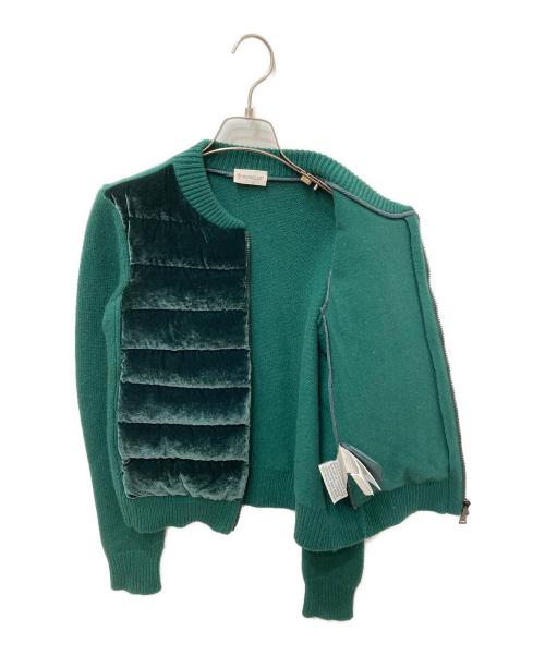 MONCLER（モンクレール）MONCLER (モンクレール) MAGLIONE TRICOT グリーン サイズ:記載無しの為実寸参照の古着・服飾アイテム