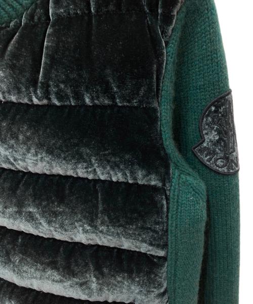 MONCLER（モンクレール）MONCLER (モンクレール) MAGLIONE TRICOT グリーン サイズ:記載無しの為実寸参照の古着・服飾アイテム