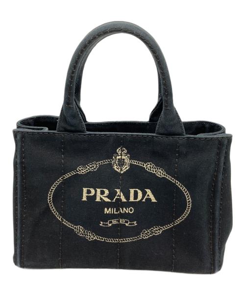 PRADA（プラダ）PRADA (プラダ) カナパ2WAYトートバッグ ブラックの古着・服飾アイテム