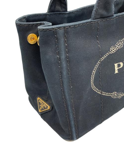 PRADA（プラダ）PRADA (プラダ) カナパ2WAYトートバッグ ブラックの古着・服飾アイテム