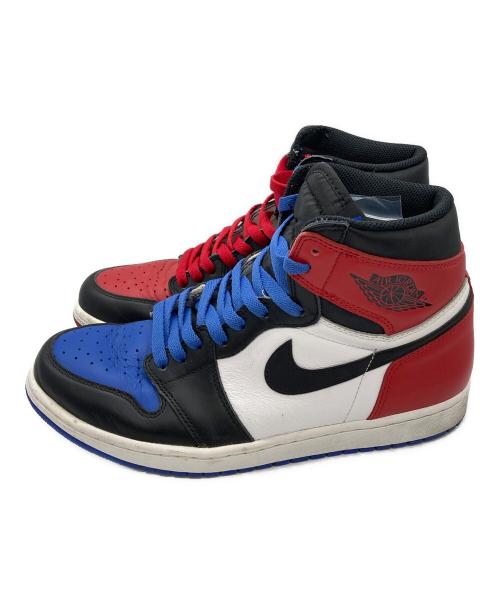 NIKE（ナイキ）NIKE (ナイキ) AIR JORDAN1　RETRO HIGH OG TOP3 ブラック×ブルー サイズ:28の古着・服飾アイテム