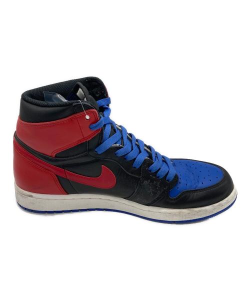 NIKE（ナイキ）NIKE (ナイキ) AIR JORDAN1　RETRO HIGH OG TOP3 ブラック×ブルー サイズ:28の古着・服飾アイテム