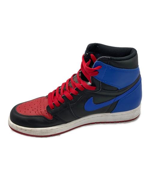 NIKE（ナイキ）NIKE (ナイキ) AIR JORDAN1　RETRO HIGH OG TOP3 ブラック×ブルー サイズ:28の古着・服飾アイテム
