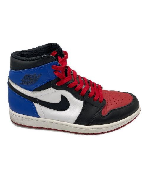 NIKE（ナイキ）NIKE (ナイキ) AIR JORDAN1　RETRO HIGH OG TOP3 ブラック×ブルー サイズ:28の古着・服飾アイテム