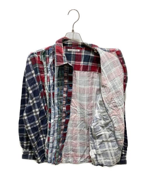 Rebuild by Needles（リビルドバイニードルス）Rebuild by Needles (リビルドバイニードルス) 再構築長袖シャツ マルチカラー サイズ:記載なしの為実寸参照の古着・服飾アイテム