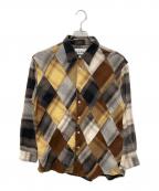 NOMA t.d.ノーマティーディー）の古着「OMBRE PLAID DAIAMOND SHIRT」｜ブラウン