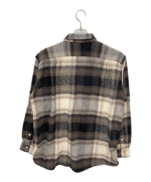 NOMA t.d.（ノーマティーディー）NOMA t.d. (ノーマティーディー) OMBRE PLAID DAIAMOND SHIRT ブラウン サイズ:3の古着・服飾アイテム
