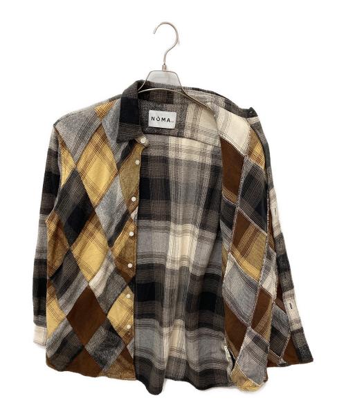 NOMA t.d.（ノーマティーディー）NOMA t.d. (ノーマティーディー) OMBRE PLAID DAIAMOND SHIRT ブラウン サイズ:3の古着・服飾アイテム