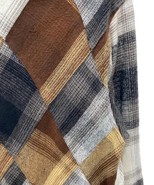 NOMA t.d.（ノーマティーディー）NOMA t.d. (ノーマティーディー) OMBRE PLAID DAIAMOND SHIRT ブラウン サイズ:3の古着・服飾アイテム