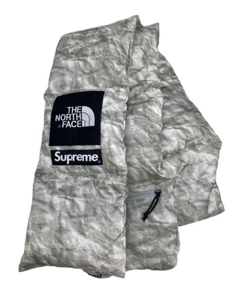 THE NORTH FACE（ザ ノース フェイス）THE NORTH FACE (ザ ノース フェイス) Supreme (シュプリーム) Paper Print down scarf グリーンの古着・服飾アイテム