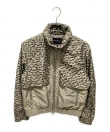 EMPORIO ARMANI（エンポリオ アルマーニ）の古着「ロコプリントジップジャケット」｜ブラウン