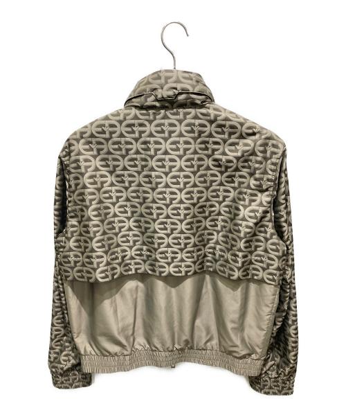 EMPORIO ARMANI（エンポリオ アルマーニ）EMPORIO ARMANI (エンポリオ アルマーニ) ロコプリントジップジャケット ブラウン サイズ:48の古着・服飾アイテム