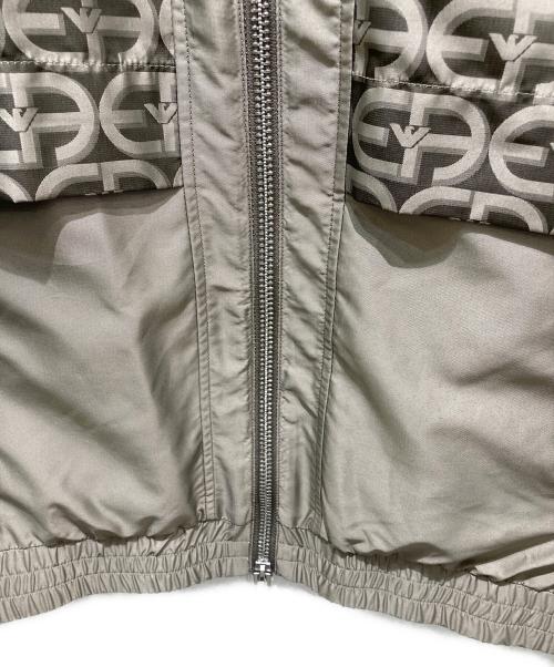 EMPORIO ARMANI（エンポリオ アルマーニ）EMPORIO ARMANI (エンポリオ アルマーニ) ロコプリントジップジャケット ブラウン サイズ:48の古着・服飾アイテム
