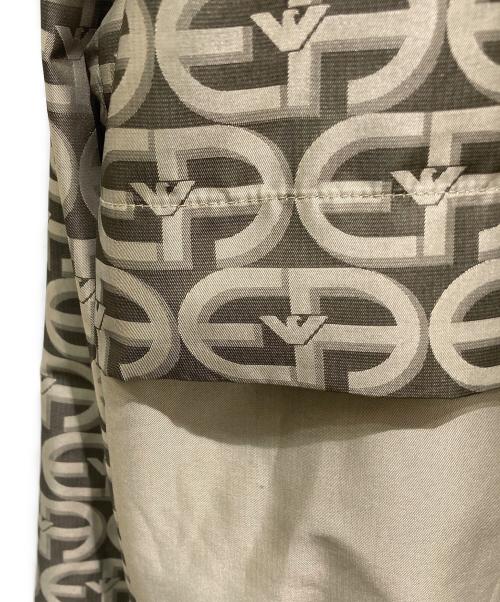 EMPORIO ARMANI（エンポリオ アルマーニ）EMPORIO ARMANI (エンポリオ アルマーニ) ロコプリントジップジャケット ブラウン サイズ:48の古着・服飾アイテム