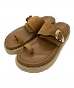 MOHIモヒ）の古着「スウェードサンダル」｜ブラウン