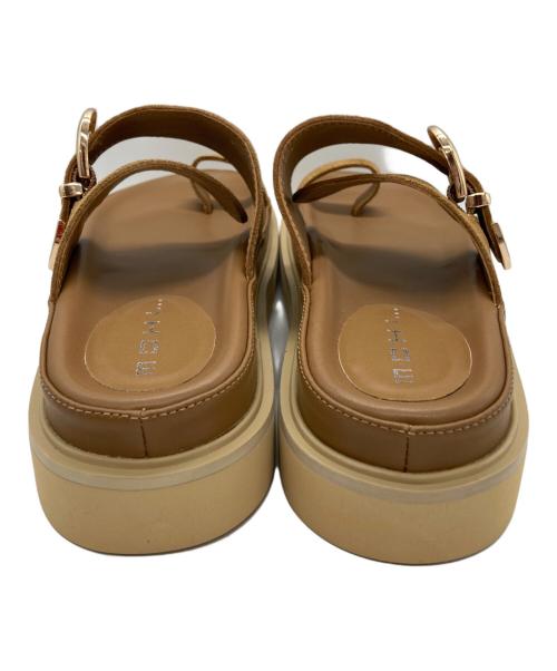 MOHI（モヒ）MOHI (モヒ) スウェードサンダル ブラウン サイズ:38の古着・服飾アイテム