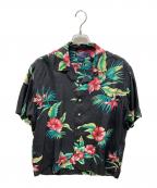 POLO RALPH LAURENポロ・ラルフローレン）の古着「シルクアロハシャツ」｜ブラック