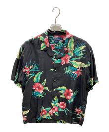 POLO RALPH LAUREN（ポロ・ラルフローレン）の古着「シルクアロハシャツ」｜ブラック