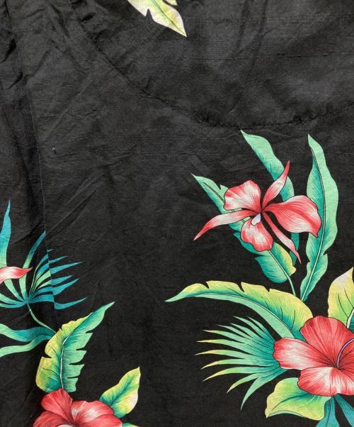 POLO RALPH LAUREN（ポロ・ラルフローレン）POLO RALPH LAUREN (ポロ・ラルフローレン) シルクアロハシャツ ブラック サイズ:Ｌの古着・服飾アイテム