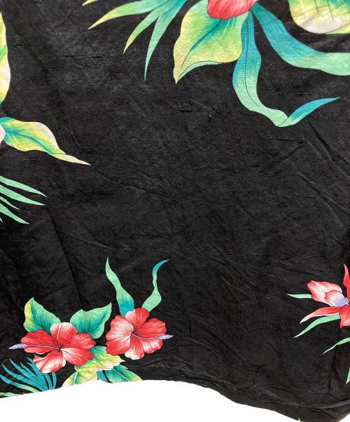 POLO RALPH LAUREN（ポロ・ラルフローレン）POLO RALPH LAUREN (ポロ・ラルフローレン) シルクアロハシャツ ブラック サイズ:Ｌの古着・服飾アイテム