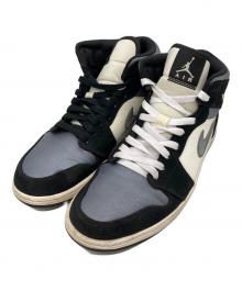 NIKE（ナイキ）の古着「Air Jordan 1 Mid SE "White/Black/Satin Blue"」｜グレー