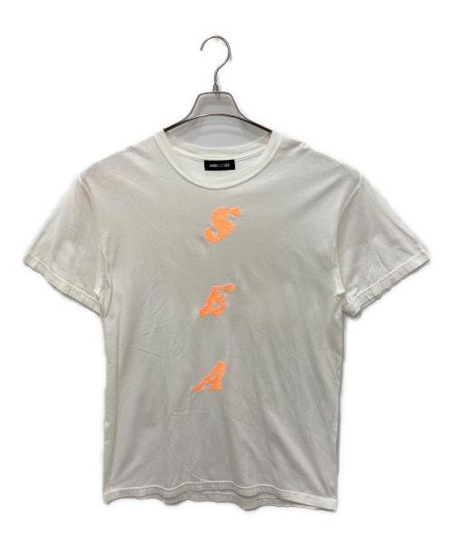 WIND AND SEA（ウィンダンシー）WIND AND SEA (ウィンダンシー) ロゴ刺繍Tシャツ ホワイト サイズ:Lの古着・服飾アイテム
