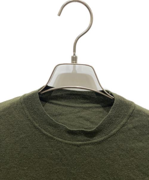 Mame Kurogouchi（マメクロゴウチ）Mame Kurogouchi (マメクロゴウチ) Detachable Embroidery Cuff Knitted Top カーキ サイズ:2の古着・服飾アイテム