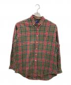 RALPH LAURENラルフローレン）の古着「チェックシャツ」｜レッド×ブラウン