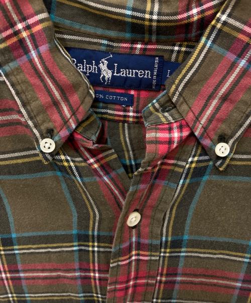 RALPH LAUREN（ラルフローレン）RALPH LAUREN (ラルフローレン) チェックシャツ レッド×ブラウン サイズ:Lの古着・服飾アイテム
