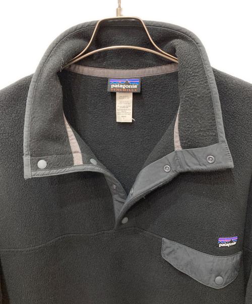 Patagonia（パタゴニア）Patagonia (パタゴニア) シンチラスナップTフリースジャケット ブラック サイズ:Lの古着・服飾アイテム