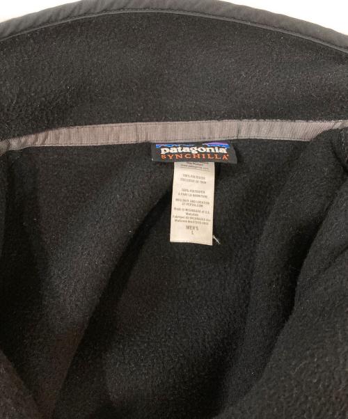 Patagonia（パタゴニア）Patagonia (パタゴニア) シンチラスナップTフリースジャケット ブラック サイズ:Lの古着・服飾アイテム