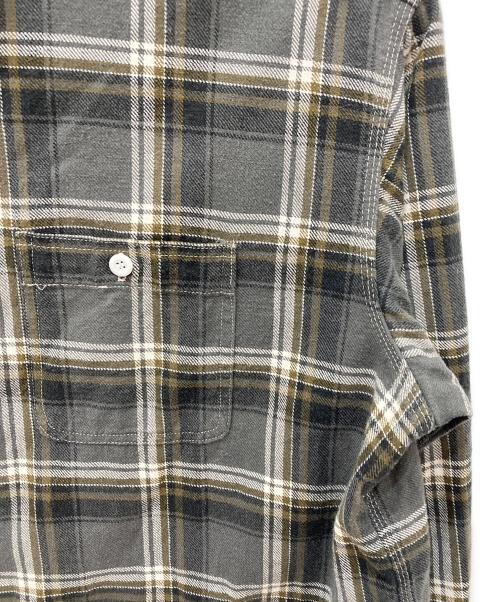 BOWWOW（バウワウ）BOWWOW (バウワウ) ネルシャツ グレー サイズ:記載なしの為実寸参照の古着・服飾アイテム