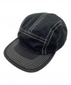 SUPREMEシュプリーム）の古着「fitted rear patch camp cap」｜ブラック