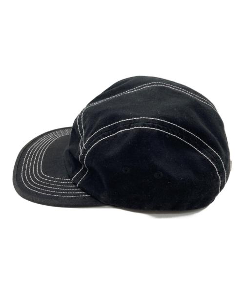 SUPREME（シュプリーム）SUPREME (シュプリーム) fitted rear patch camp cap ブラックの古着・服飾アイテム