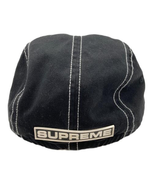 SUPREME（シュプリーム）SUPREME (シュプリーム) fitted rear patch camp cap ブラックの古着・服飾アイテム
