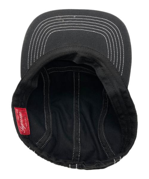 SUPREME（シュプリーム）SUPREME (シュプリーム) fitted rear patch camp cap ブラックの古着・服飾アイテム