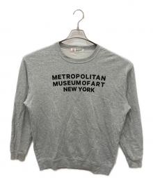 METROPOLITAN MUSEUM OF ART（メトロポリタンミュージアムオブアート）の古着「プリントクルーネックスウェット」｜グレー