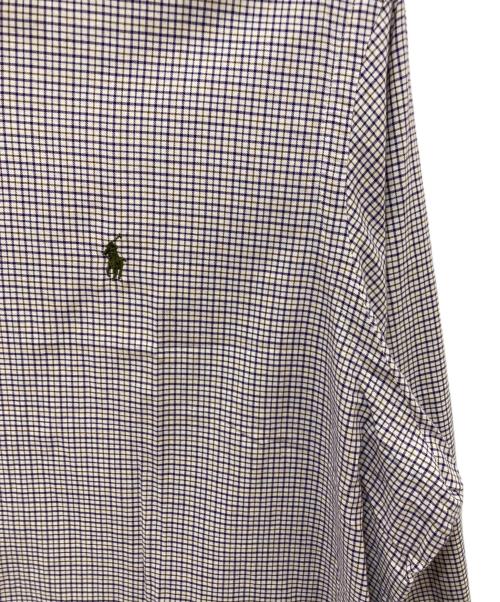 POLO RALPH LAUREN（ポロ・ラルフローレン）POLO RALPH LAUREN (ポロ・ラルフローレン) ポニー刺繍チェックシャツ パープル サイズ:XXLの古着・服飾アイテム