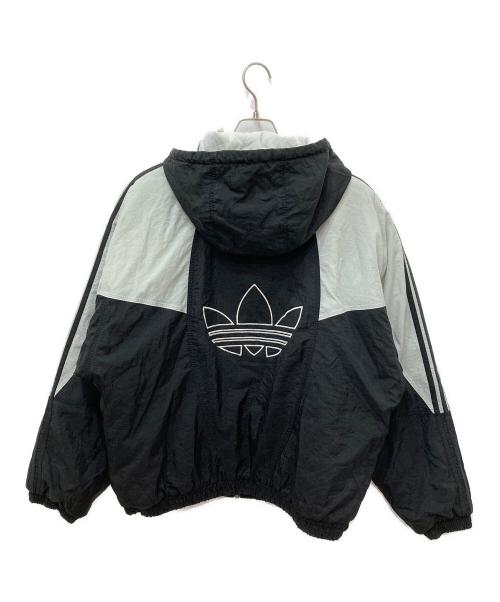 adidas（アディダス）adidas (アディダス) トレフォイルフーデッドジャケット ブラック サイズ:Lの古着・服飾アイテム