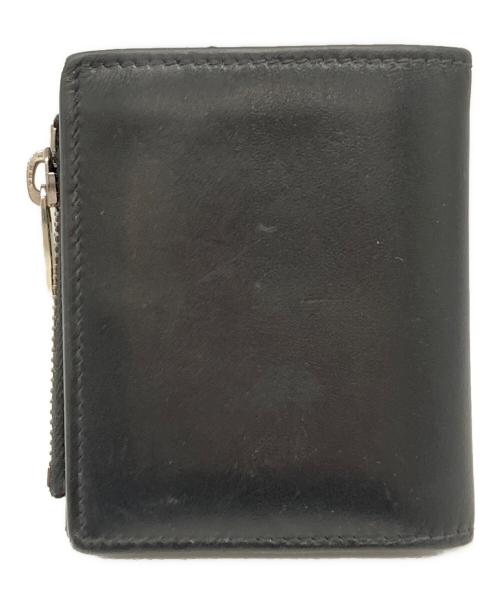 ALEXANDER McQUEEN（アレキサンダーマックイーン）ALEXANDER McQUEEN (アレキサンダーマックイーン) レザー2つ折り財布 ブラックの古着・服飾アイテム