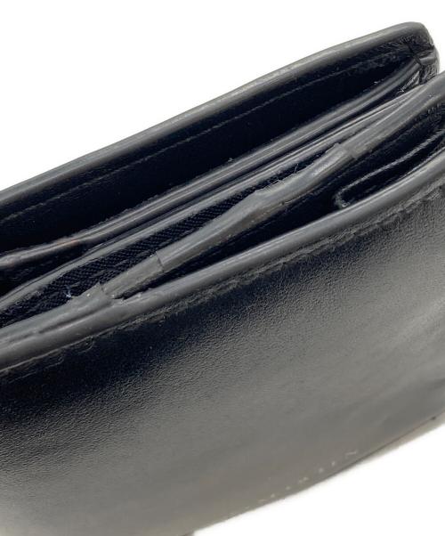 ALEXANDER McQUEEN（アレキサンダーマックイーン）ALEXANDER McQUEEN (アレキサンダーマックイーン) レザー2つ折り財布 ブラックの古着・服飾アイテム