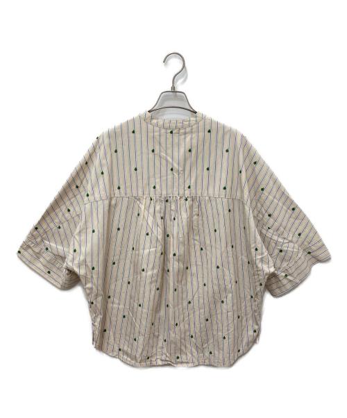 Marble SUD（マーブルシュッド）Marble SUD (マーブルシュッド) りんごストライプシャツ ベージュ サイズ:不明の古着・服飾アイテム