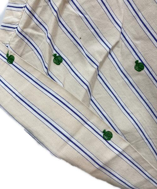 Marble SUD（マーブルシュッド）Marble SUD (マーブルシュッド) りんごストライプシャツ ベージュ サイズ:不明の古着・服飾アイテム