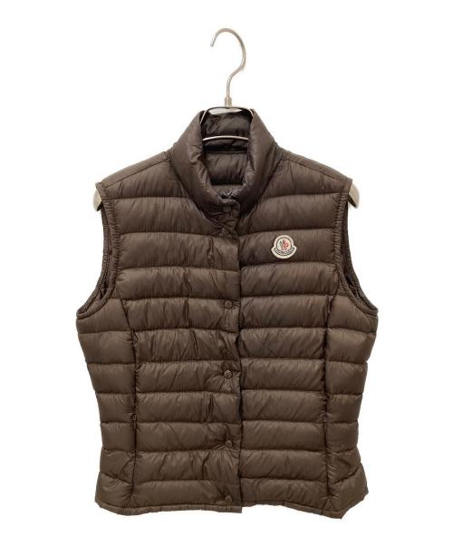 MONCLER（モンクレール）MONCLER (モンクレール) LIANE ダウンベスト ブラウン サイズ:Lの古着・服飾アイテム