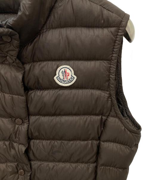 MONCLER（モンクレール）MONCLER (モンクレール) LIANE ダウンベスト ブラウン サイズ:Lの古着・服飾アイテム